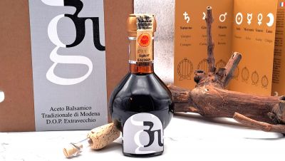Traditioneller Balsamicoessig von Modena g.U  Extravecchio 100 ml  Biolgisch und Biodynamisch